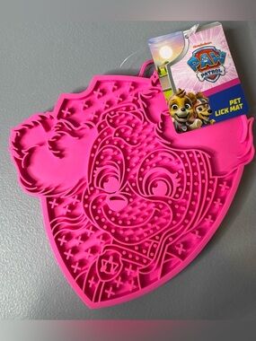 Paw Patrol sky shaped Hot Pink Silicone Pet Lick Mat - Character Shape cat dog